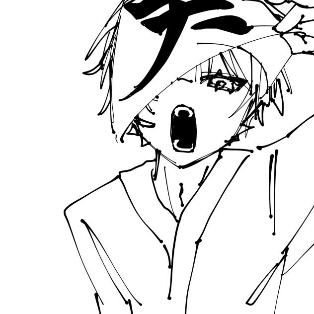 💪∣天∣（線画）