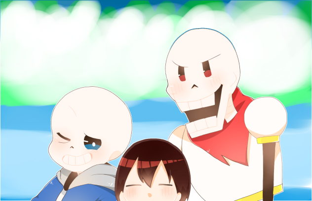 スケルトン兄弟とフリスク