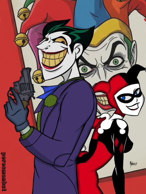 Coringa e Arlequina.