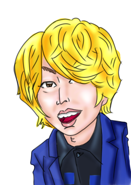 似顔絵　Mrs.GREENAPPLE 藤澤