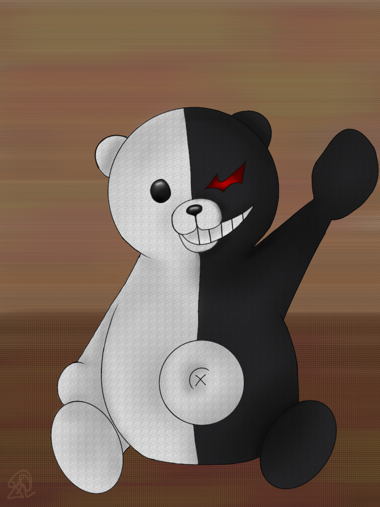 22 монокума monokuma школа отчаяния - ibisPaint