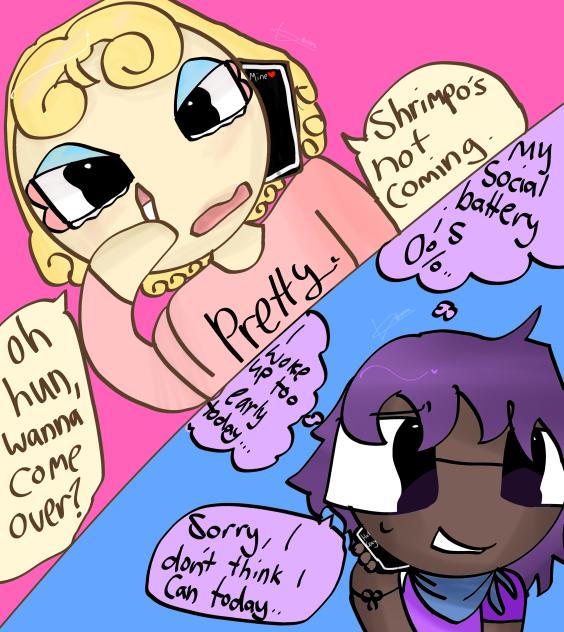 “Call me “- 💞🏳️‍🌈    💛💜