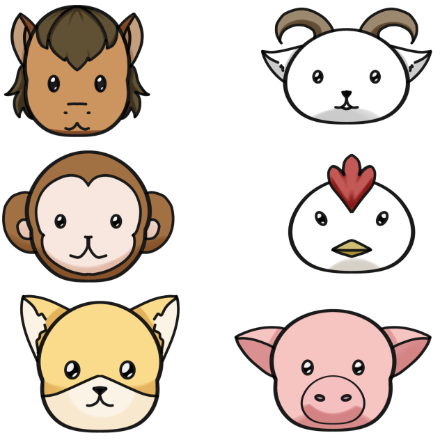 IBM1707 Cute New year Icons b