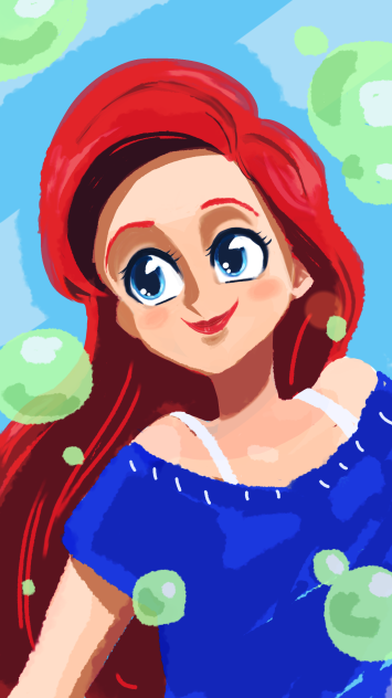 アリエル私服 Ibispaint