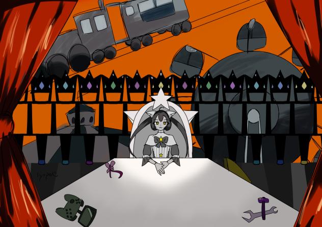 夕焼けとショー