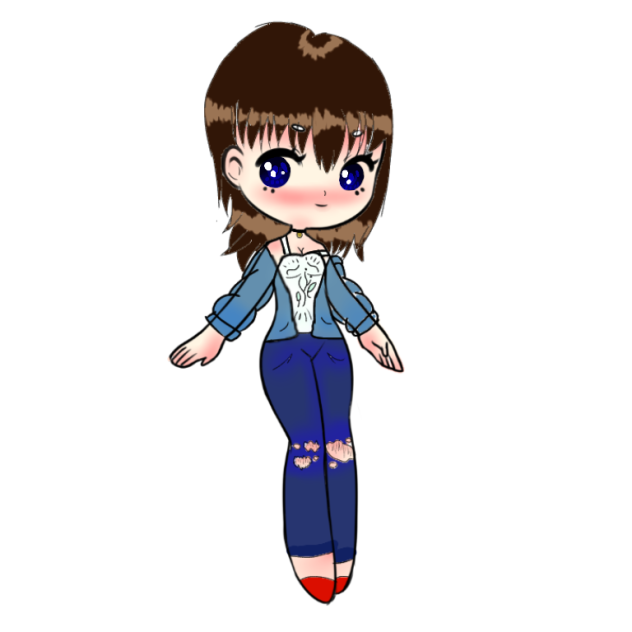 the anime girl (idk how to name it)