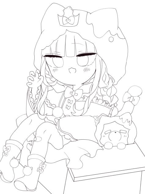 スヤリス姫　線画