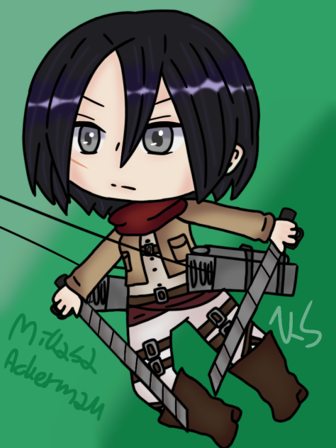 gacha edit Mikasa Ackerman