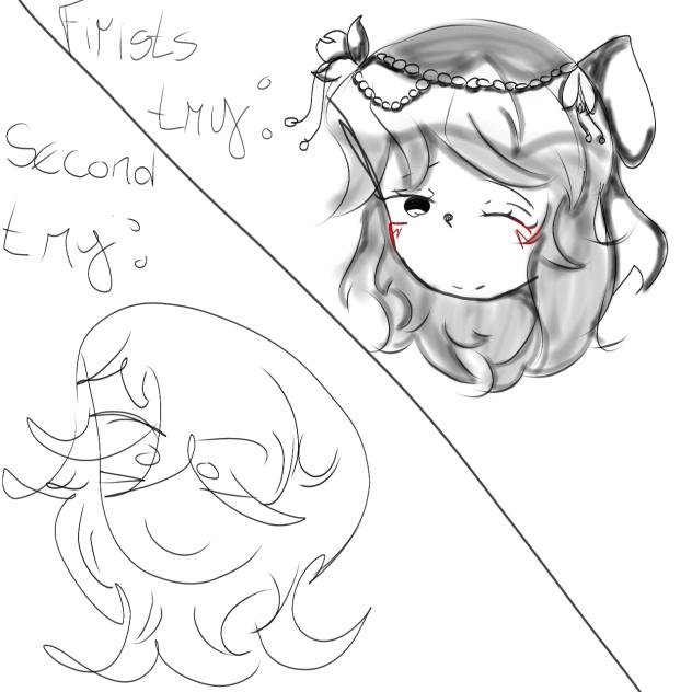 first try vs second try