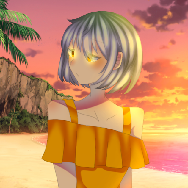 On the beach.