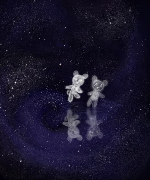 Ghost bears in outer space - ibisPaint