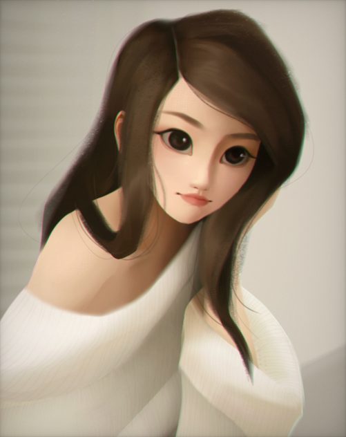 girl painting