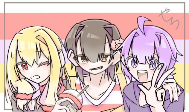 両手に花
