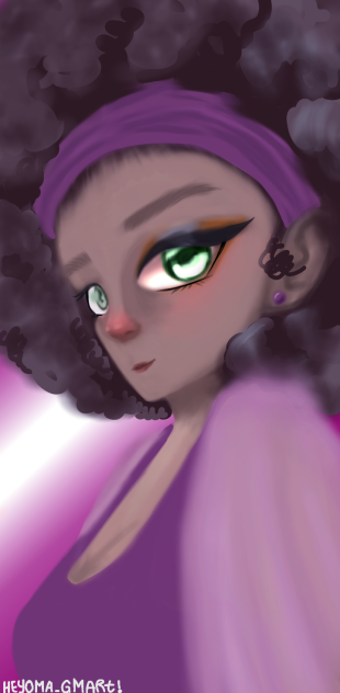 chica morena (tipo cartoon)