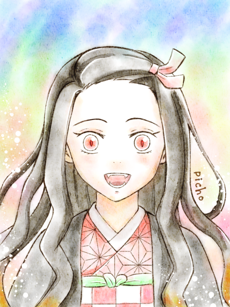 水彩風ねずこ