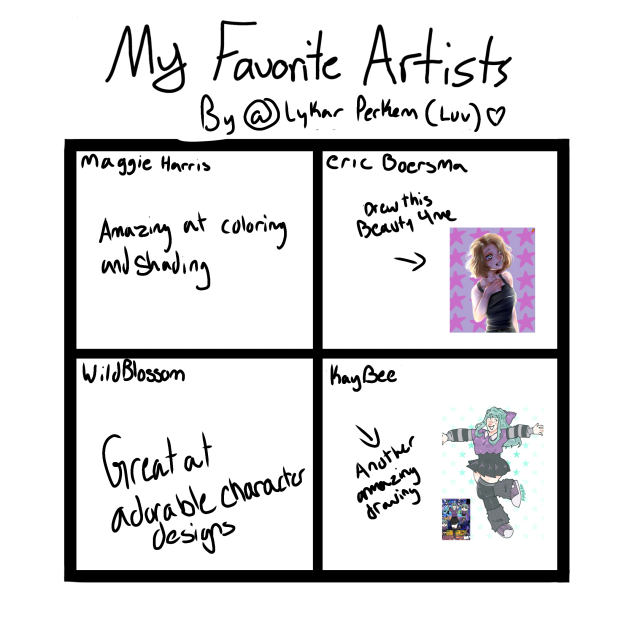 Luv's Favorite artists!