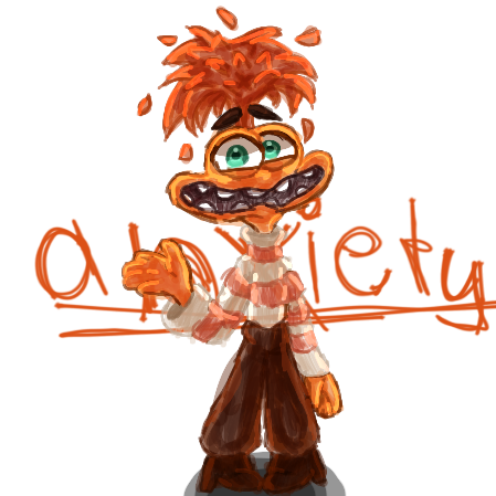 anxiety with inside out 2 - ibisPaint