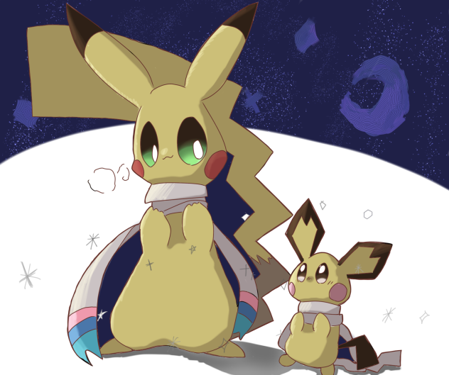 ピカチュウとピチュー