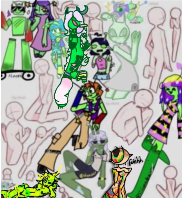 Not all aliens have green skin.. or arms