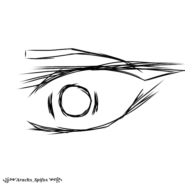 random eye sketch