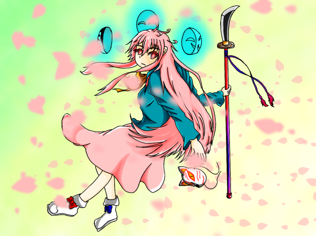 桜吹雪舞う表情無き少女