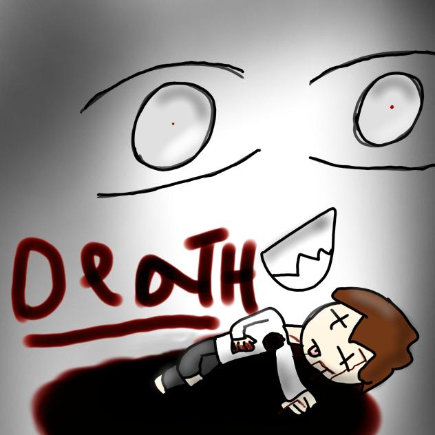 Random drawing of a dead guy
