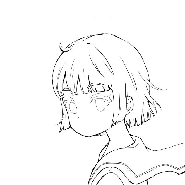 お口描きたし用の線画