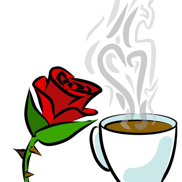 Rose and coffee