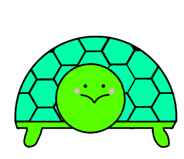 はじめてカメのイラストを描きました