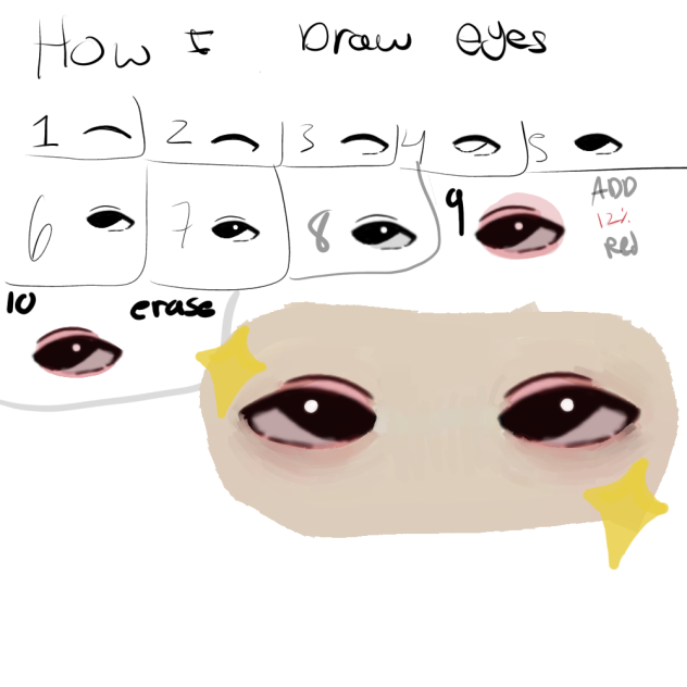 How to draw my eyes