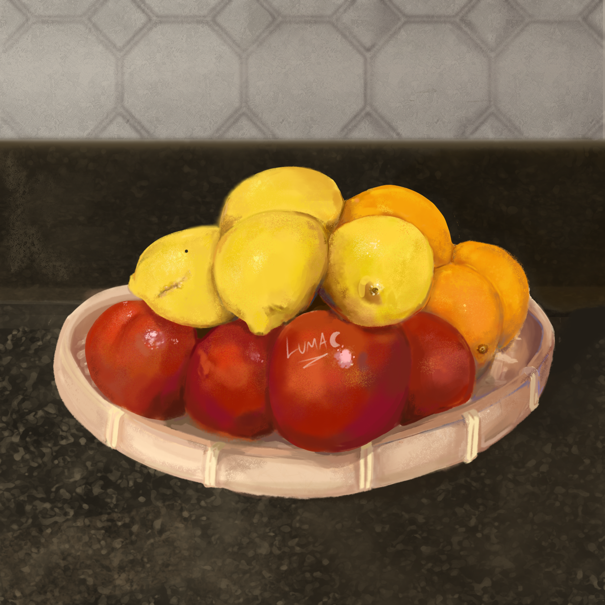 Fruit Basket🍎🍋🍊 - ibisPaint