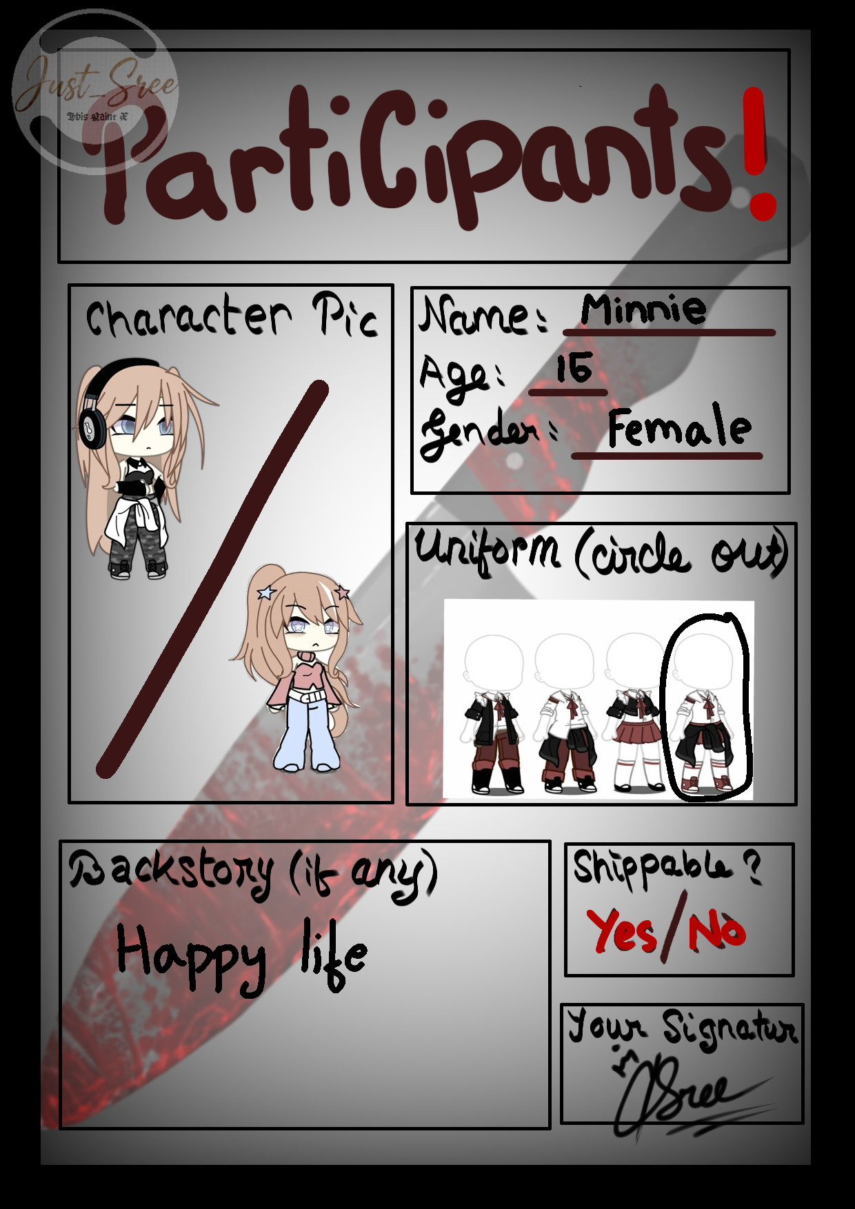 OC character sheet {my oc} - ibisPaint