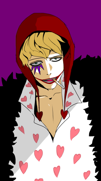 ワンピースのコラソン描いてみた