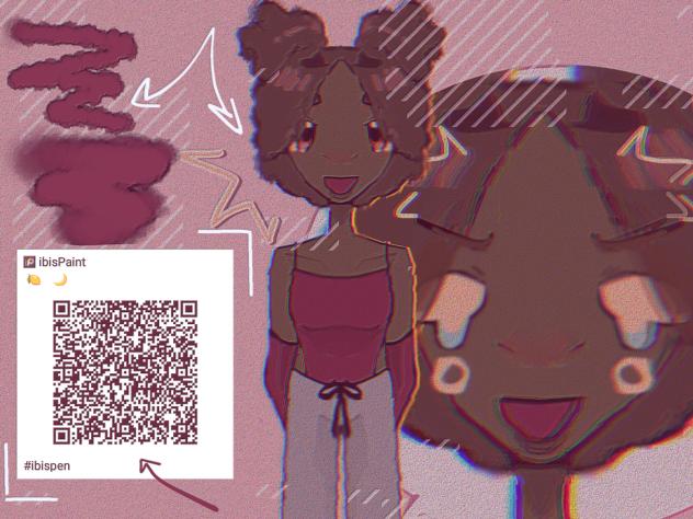 Textured Hair Brush . 90s anime ver.