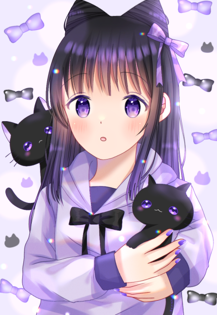 🖤Black✖︎ Purple💜