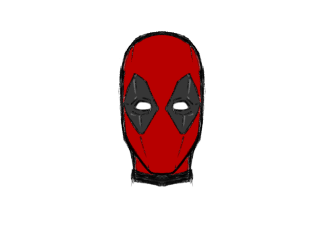 Deadpool Head Flying