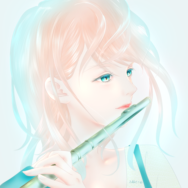 フルートと少女