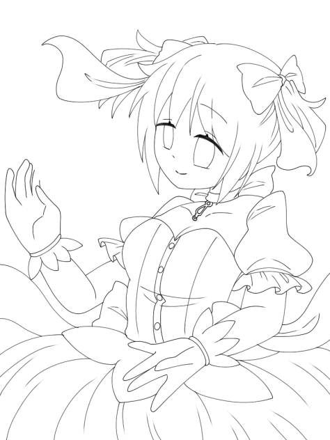 まどか線画