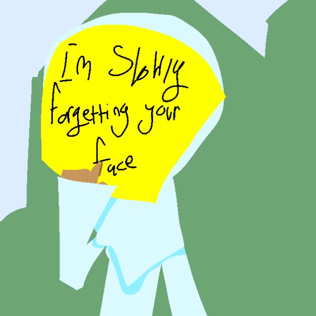 im slowly forgetting your face
