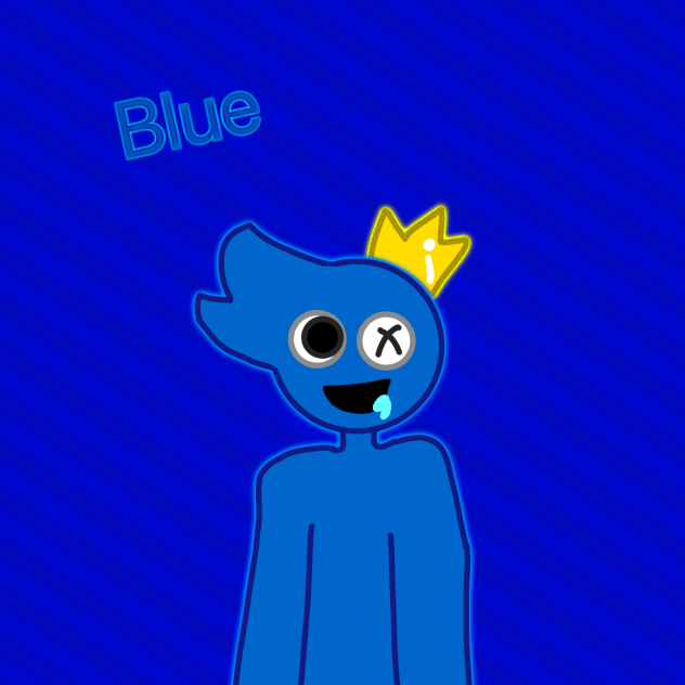 Rainbow friends blue