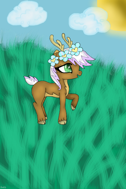 My deer oc, LightFlower