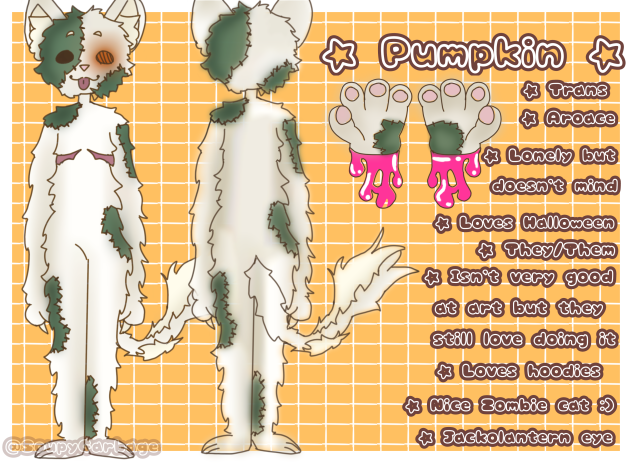 My Fursona Ref sheet!!