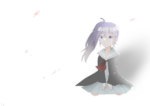 桜散る