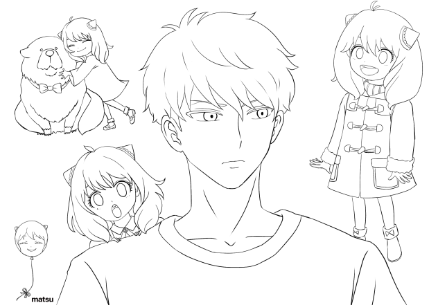 SPY✖️FAMILY  線画