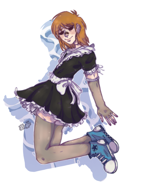 Termit in maid dress