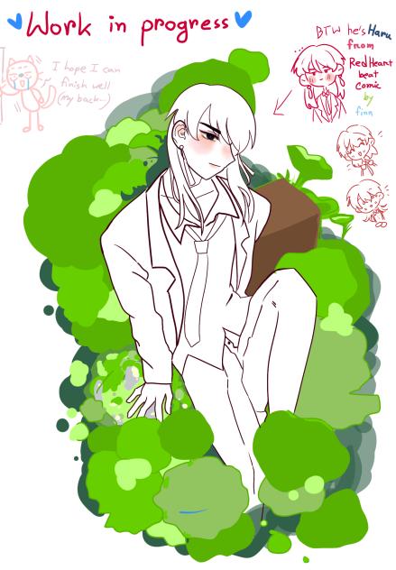 Haru(Line art)✍️