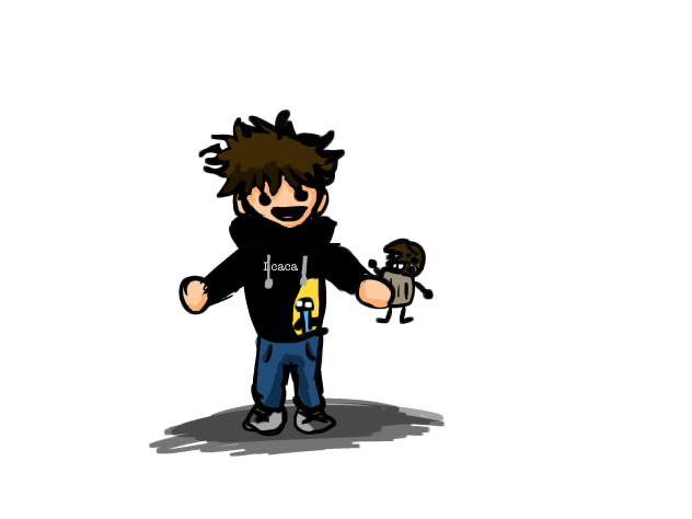 Me eating a muffin