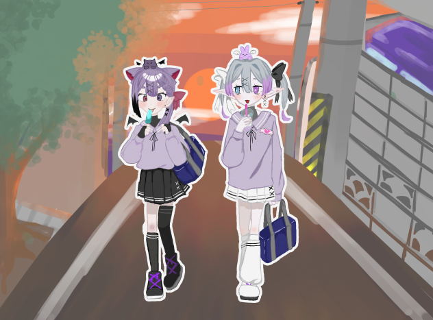 学校の帰り道…的な