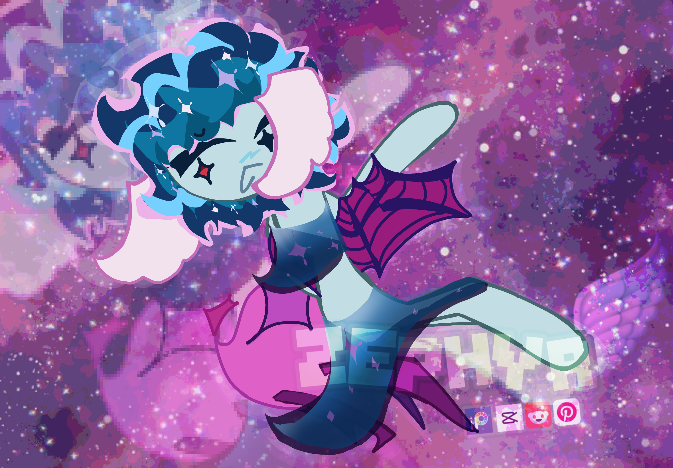 GALACTIC SPIDER COOKIE 🌌🕷️🍪 - ibisPaint