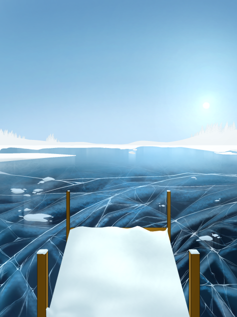 frozen lake